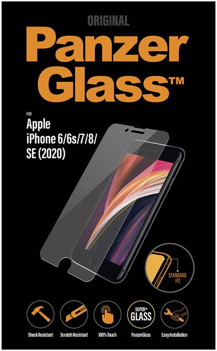 Actual product image PanzerGlass standard fit (1 Piece, Apple iPhone 6, Apple iPhone 6s, Apple iPhone 7, Apple iPhone 8, Apple iPhone SE (2nd Gen), Apple iPhone SE (3rd Gen))