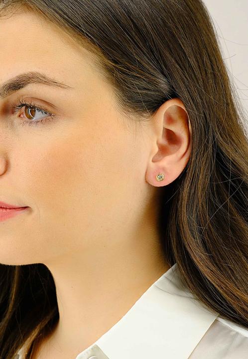 Actual product image Muau Stud earrings (750/18 K Yellow gold)