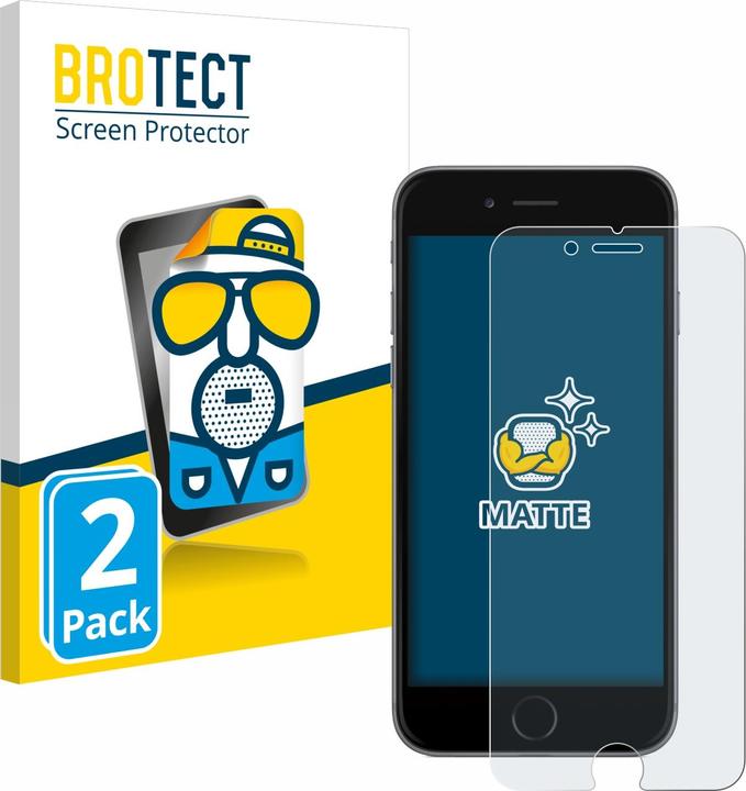 Actual product image BROTECT Anti-glare screen protector matt (2 Piece, Apple iPhone 6)