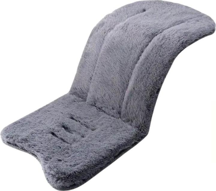 Actual product image Milkii Pram seat insert rabbit faux fur, grey