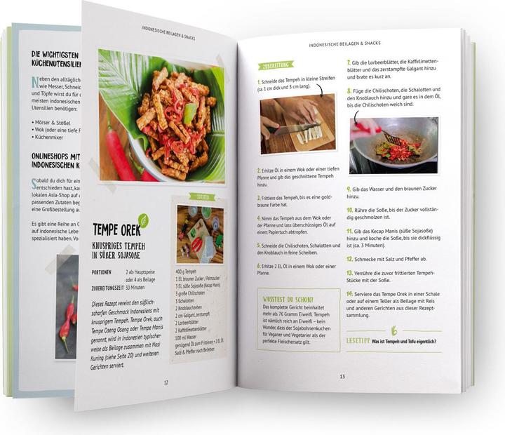 Actual product image Indonesien Kochbuch: 38 indonesische Rezepte (Authentische Indonesische Küche mit einfachen (German, Sanita Sijecic, Simon Sitanggang, Melissa Schumacher, Pia Himmelein, Sebastian Würfel, 2021)