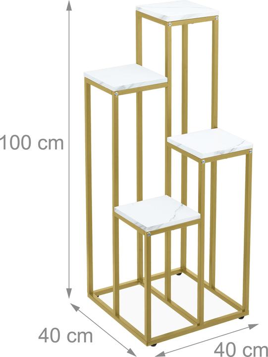Actual product image Relaxdays Plant stand with 4 shelves