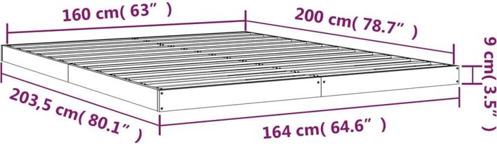 Actual product image VidaXL Burr (160 x 200 cm)