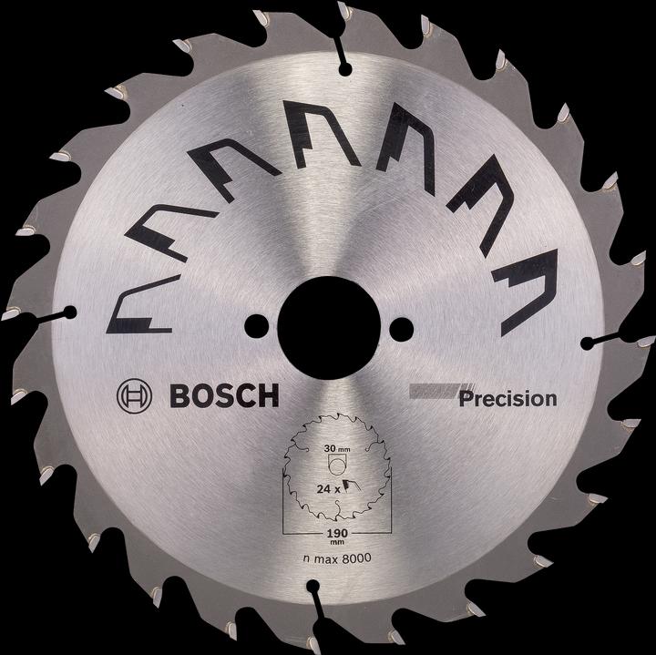 Bosch Professional Zubehör Lame de scie circulaire PRECISION D= 190 mm Alésage= 30 mm Z= 24