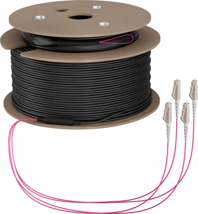 Produktbild EFB Elektronik Trunkkabel U-DQ ZN BH OM4 4G 1x4 LC-LC 150m Dca LSZH (150 m)