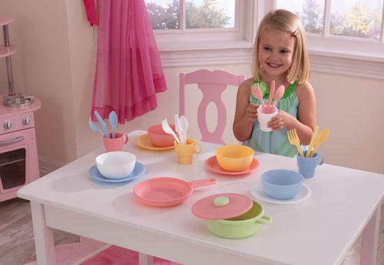 Actual product image KidKraft 27-teiliges pastelfarbenes Koch-Set