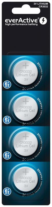 Productafbeelding Everactive Hoogwaardige batterij (4 Pcs., CR3032, 580 mAh)