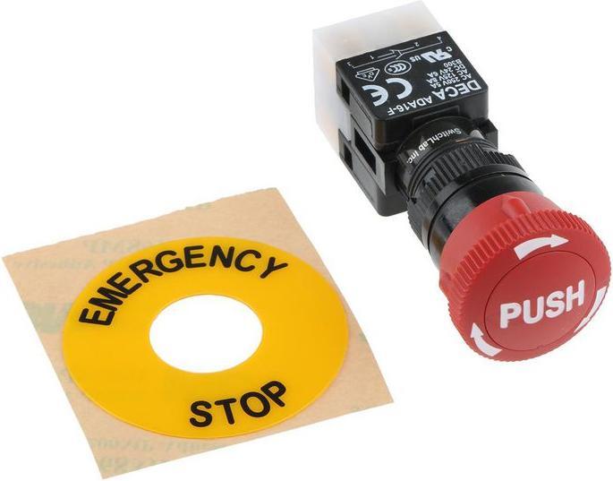 Produktbild Rs Pro Emergency stop switch, 2xDPDT, IP65