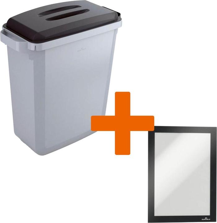 Produktbild Durable Abfallbehälter DURABIN 60l Deckel schw. + DURAFRAME (60 l)