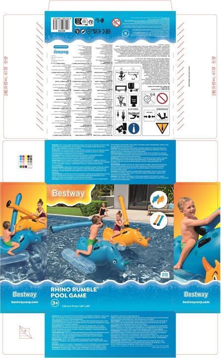 Produktbild Bestway Aufblasbares Nashorn-Poolspiel