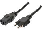 Produktbild Max Hauri TD-Apparatekabel H05VV-F3G1.0 Typ 12 / C13 (4 m, Typ 12)