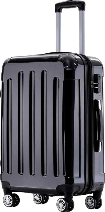 Immagine prodotto Beibye Valigia da viaggio 2048, M, Nero (45 l, M (50 - 90l))