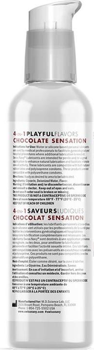 Nährwerte und Zutaten Swiss Navy 4 in 1 Chocolate Sensation 4 oz/118 ml (118 ml)