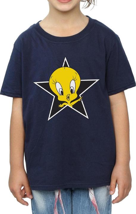 Actual product image Looney Tunes Girls Tweety Pie Star Cotton T-Shirt (116)
