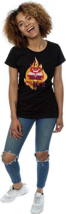 Actual product image Disney Womens/Ladies Inside Out Fired Up Cotton T-Shirt (XL)