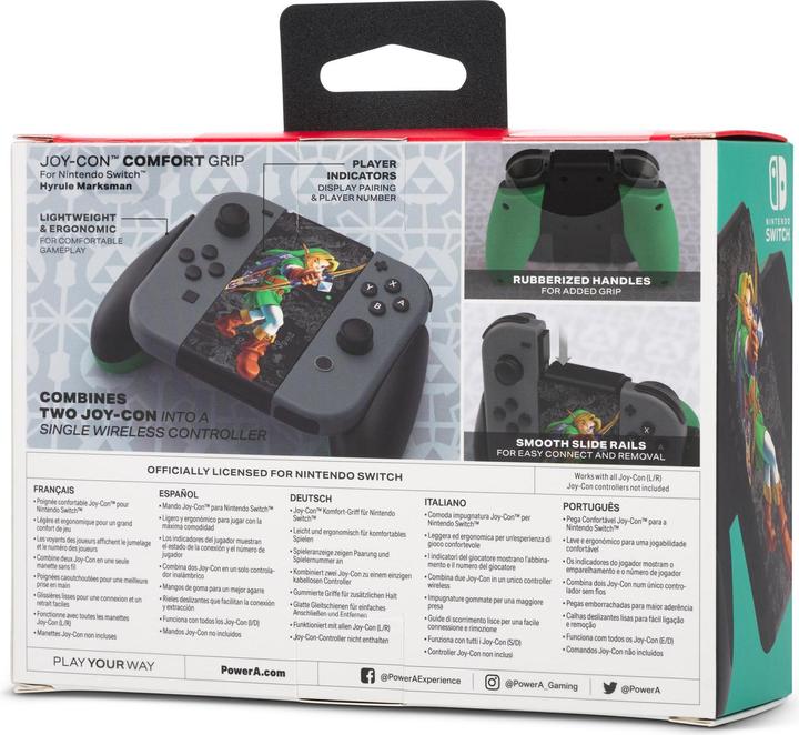 Produktbild PowerA Switch Comfort Grip JoyCon Hyrule Scharfschütze (Switch)