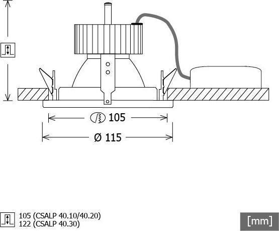 Produktbild LTS LED-Einbaudownlight (1350 lm)