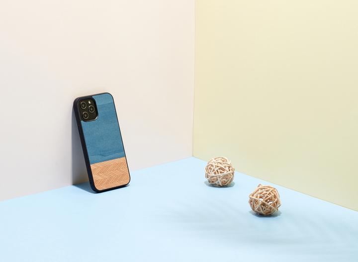 Produktbild Man.Wand &WOOD case for iPhone 12 Pro Max denim juodas (Apple iPhone 12 Pro Max)