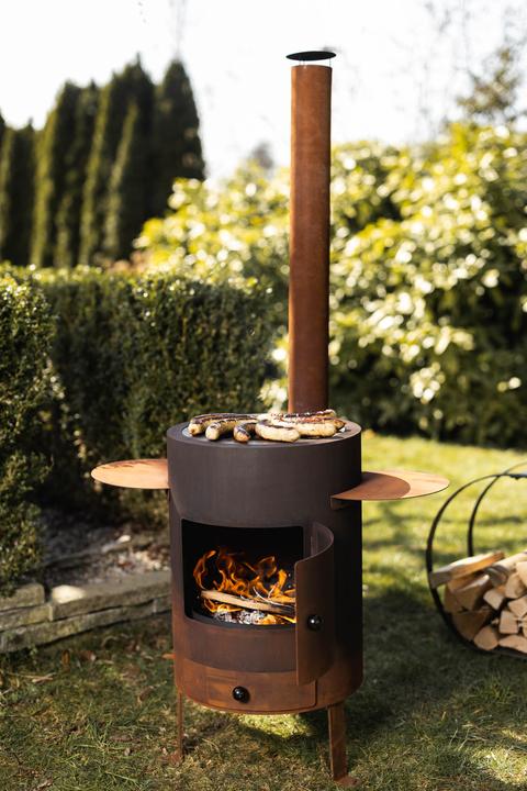 Image du produit Feu du Jardin Poêle à fondue et d'extérieur Deluxe rouille