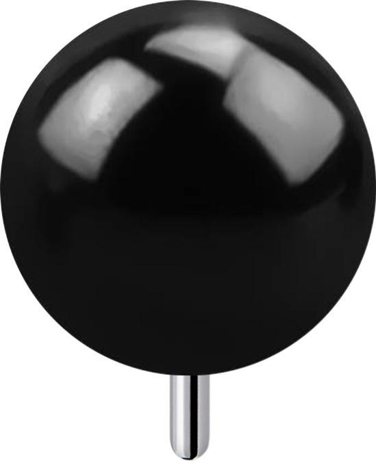 Image du produit Star Piercing Boule Threadless noir (sans laiton, Titane G23)