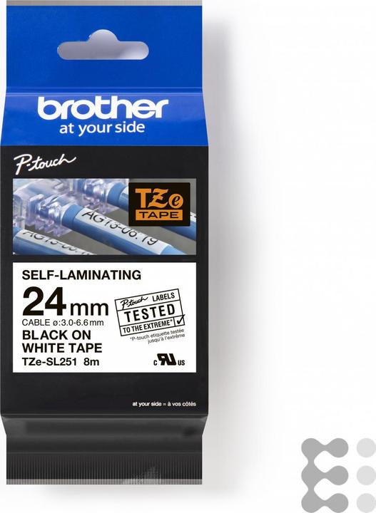 Produktbild Brother TZe-SL251 (2.40 cm, Weiss)