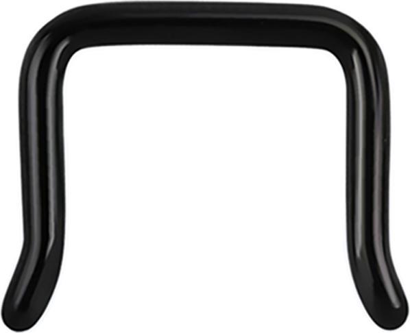 Produktbild Star Piercing Septum Ring U abgewinkelt schwarz (ohne Messing, Chirurgenstahl 316L)