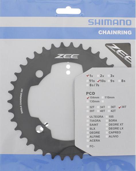 Actual product image Shimano ZEE FC-M640 chainring (38)