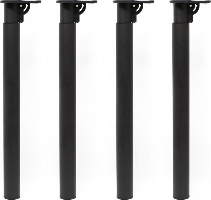 Actual product image Wiltec Table legs set of 4 with adjustable height 70-110cm Furniture foot