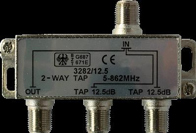 Actual product image Kreiling Splitter 2-fold 5-1000MHz Class A AZ3282/10dB (Manifolds and Branchers)
