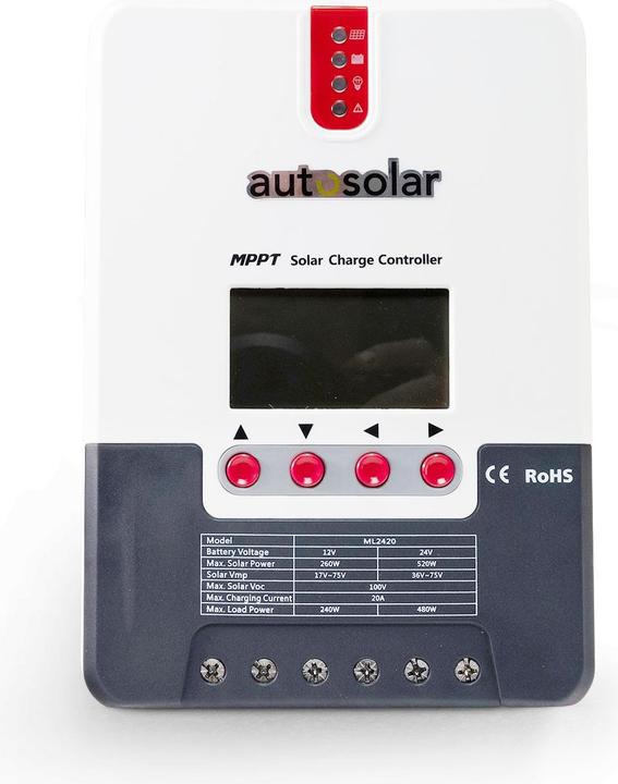 Image du produit Autosolar Kit complet 160W avec batterie au lithium 55Ah et onduleur 600W (150 W)