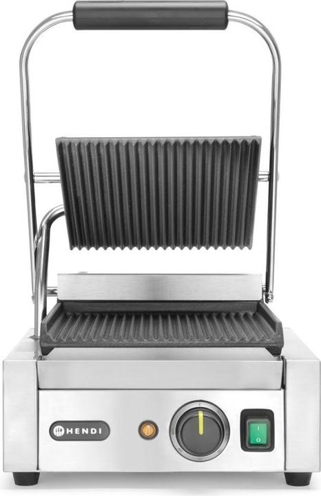 Produktbild Hendi Profi Kontaktgrill Gastro EINZEL - oben und unten gerillt