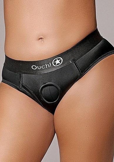 Produktbild Ouch! Vibrating Strap-on High-cut Brief - XL/XXL
