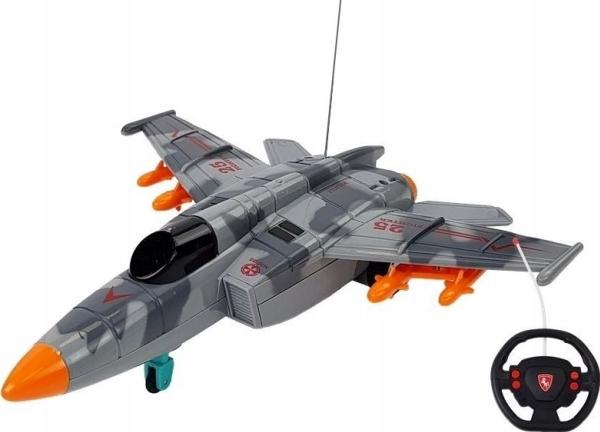 Produktbild Lean Toys Ferngesteuertes Flugzeug.grau
