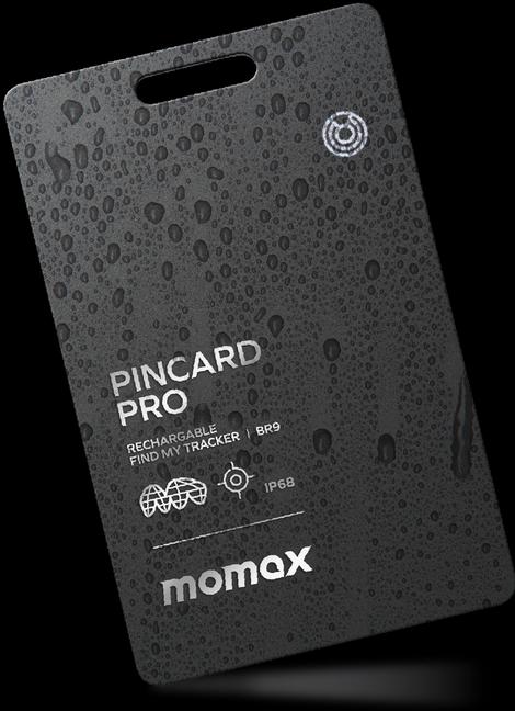 Image du produit Momax PinCard Pro Rechargeable Find My Tracker