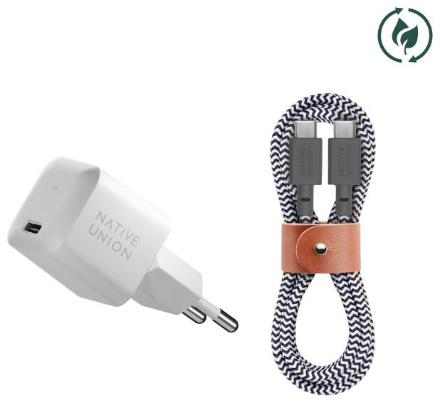 Native Union Fast GaN Charger PD 30W with USB-C Cable (30 W)