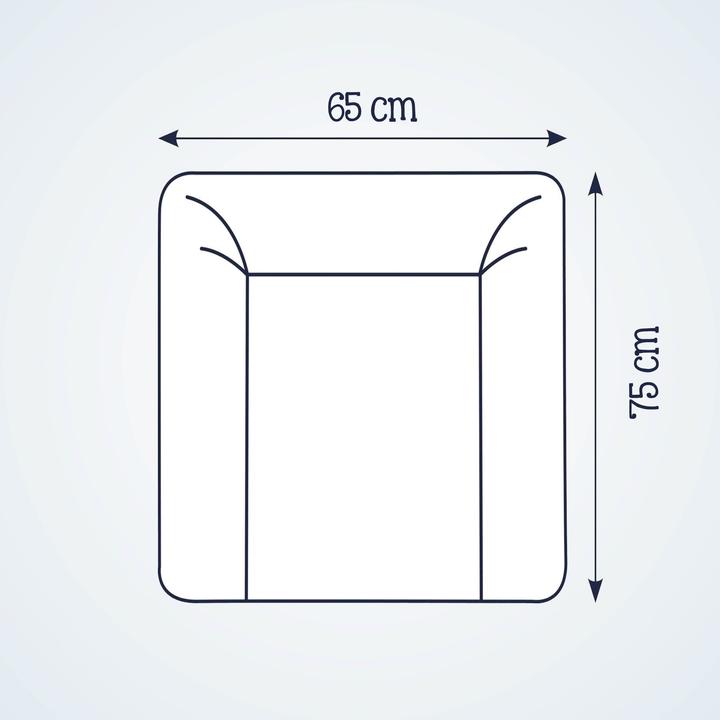 Actual product image Julius Zöllner Softy" changing mat, Daylight (75 x 85 cm)