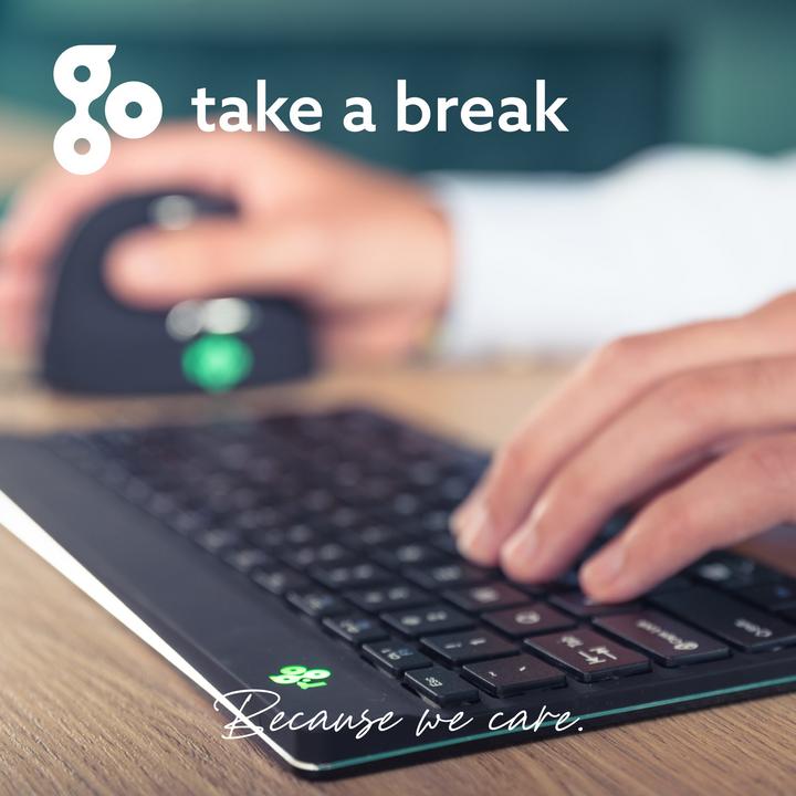 Actual product image R-Go Tools R-Go Compact Break ergonomic keyboard QWERTZ (DE), wired, white (DE, Cable)