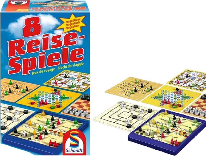 Produktbild Schmidt Spiele 8 Reise-Spiele - Magnetisch (Deutsch)