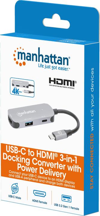 Actual product image Manhattan 130707 (USB-C, 3 Ports)