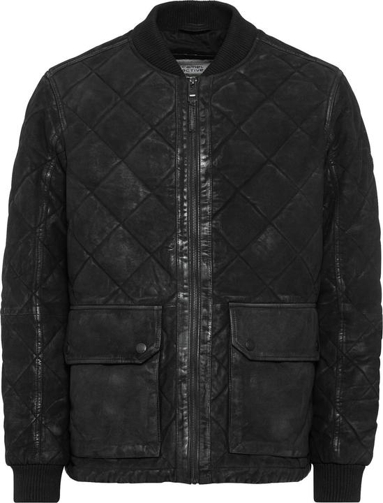 Produktbild Camel Active Leder-Steppjacke mit Strickkragen (54)