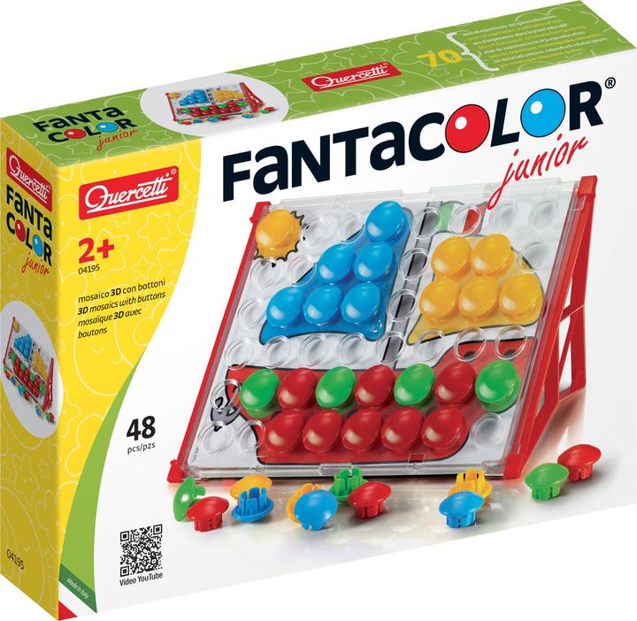 Actual product image Quercetti Peg Mosaic FantaColor Junior Basic (48 pcs)