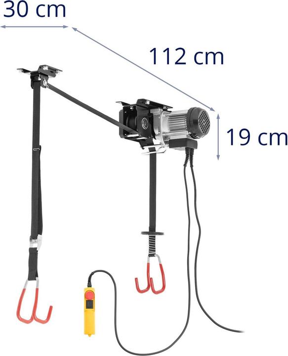 Produktbild MSW Elektrischer Fahrradlifter E-Bike-Lift Deckenlift 100 kg Höhe 3 m Fernbedienung