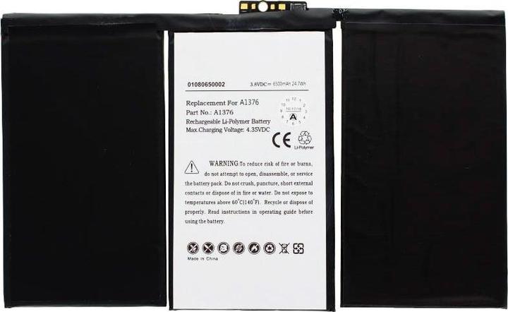 Produktbild AccuCell Akku iPad 2, 616-0561, A1316, A1376, A1395, A1396, A1397