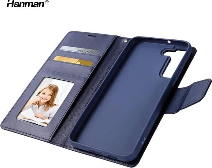 Immagine prodotto Hanman Huawei P30 - Custodia Mill flip con 3 slot per carte, blu scuro (Huawei P30)