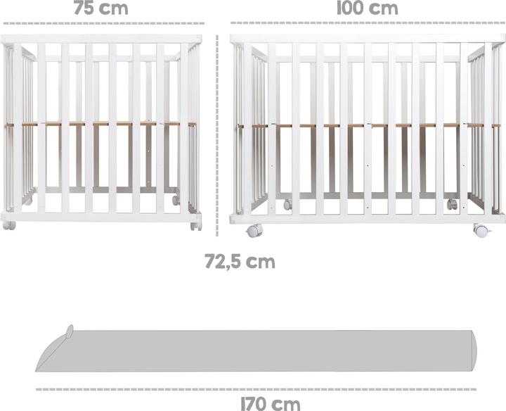 Produktbild Roba Laufgitter (75 cm, 100 cm, MDF)