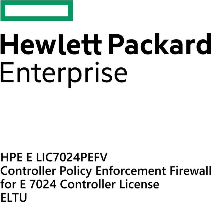 Produktbild Aruba E LIC-7024-PEFV, Controller Policy Enforcement Firewall, for E 7024 Controller Licen (1 Geräte)