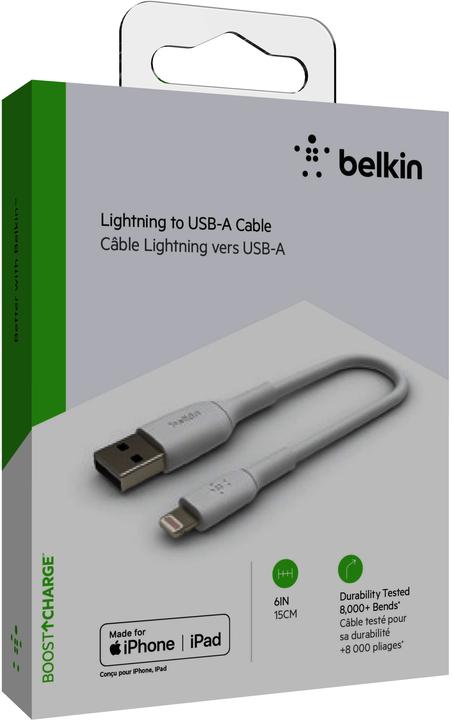 Actual product image Belkin Boost Charge USB-A - Lightning (0.15 m, USB 2.0)