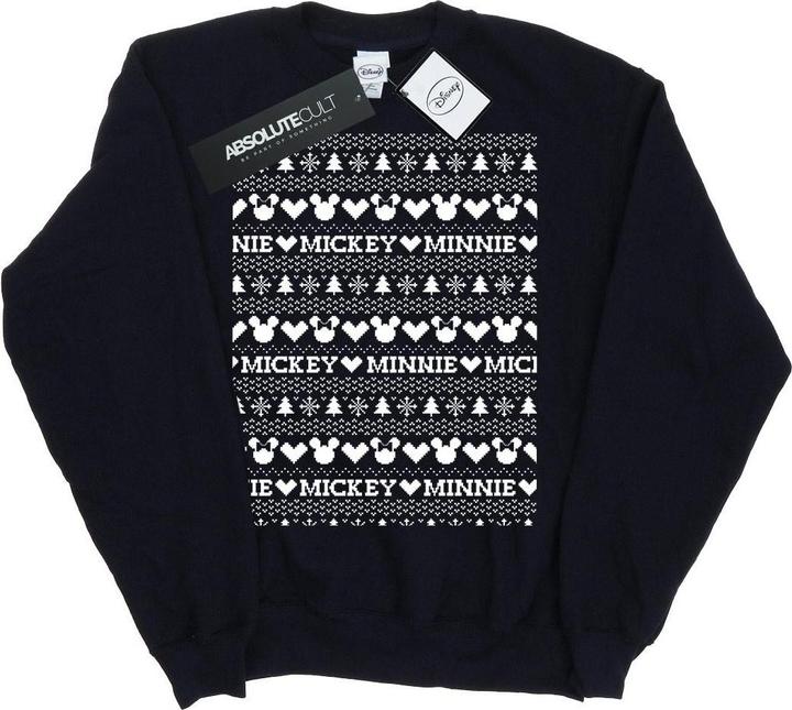 Produktbild Disney Mickey And Minnie Christmas Fair Isle Sweatshirt Mädchen (140, 146)