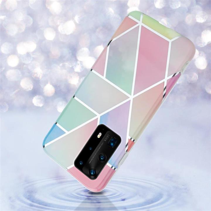 Produktbild Cadorabo IMD TPU Bunter Marmor Cover (Huawei P40 Pro+)