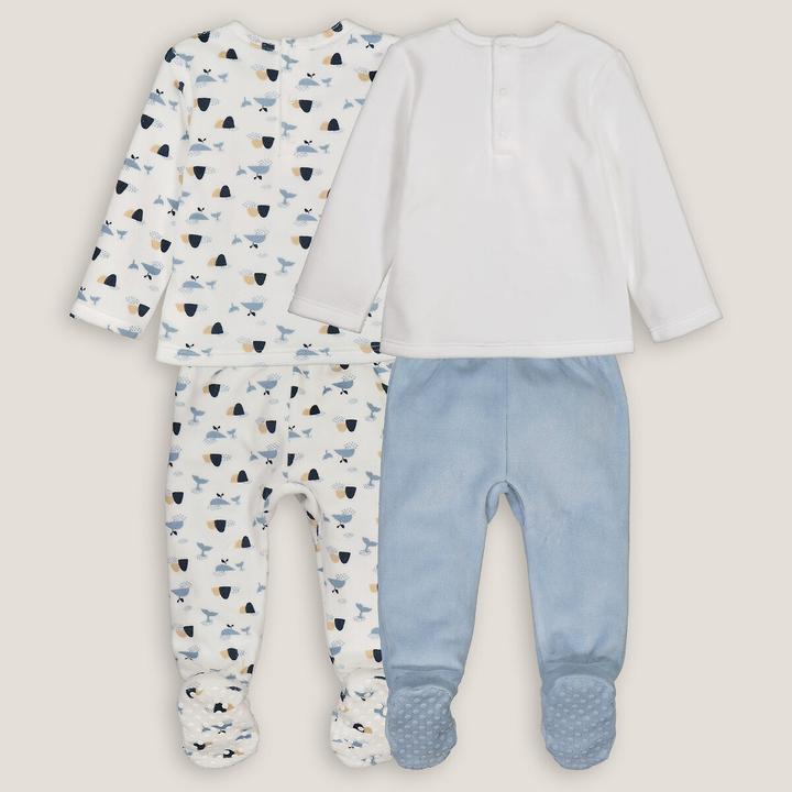 Produktbild La Redoute Collections 2er-Pack Samt-Pyjamas mit Walmotiven (86)